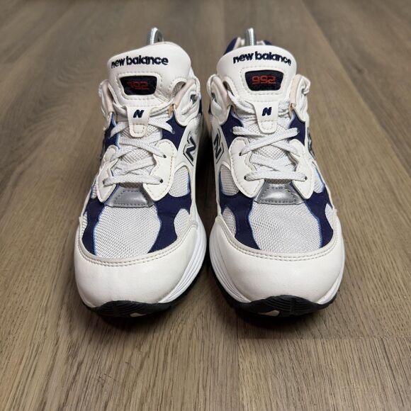 New Balance 992 Shoes Mens Size 7.5 White Navy Made In USA Sneakers M992EC main image 8